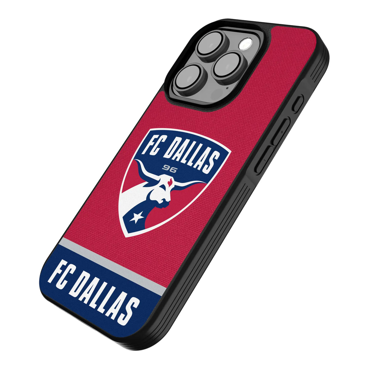 FC Dallas Endzone Solid iPhone Bump Phone Case for Apple iPhone - Isometric View