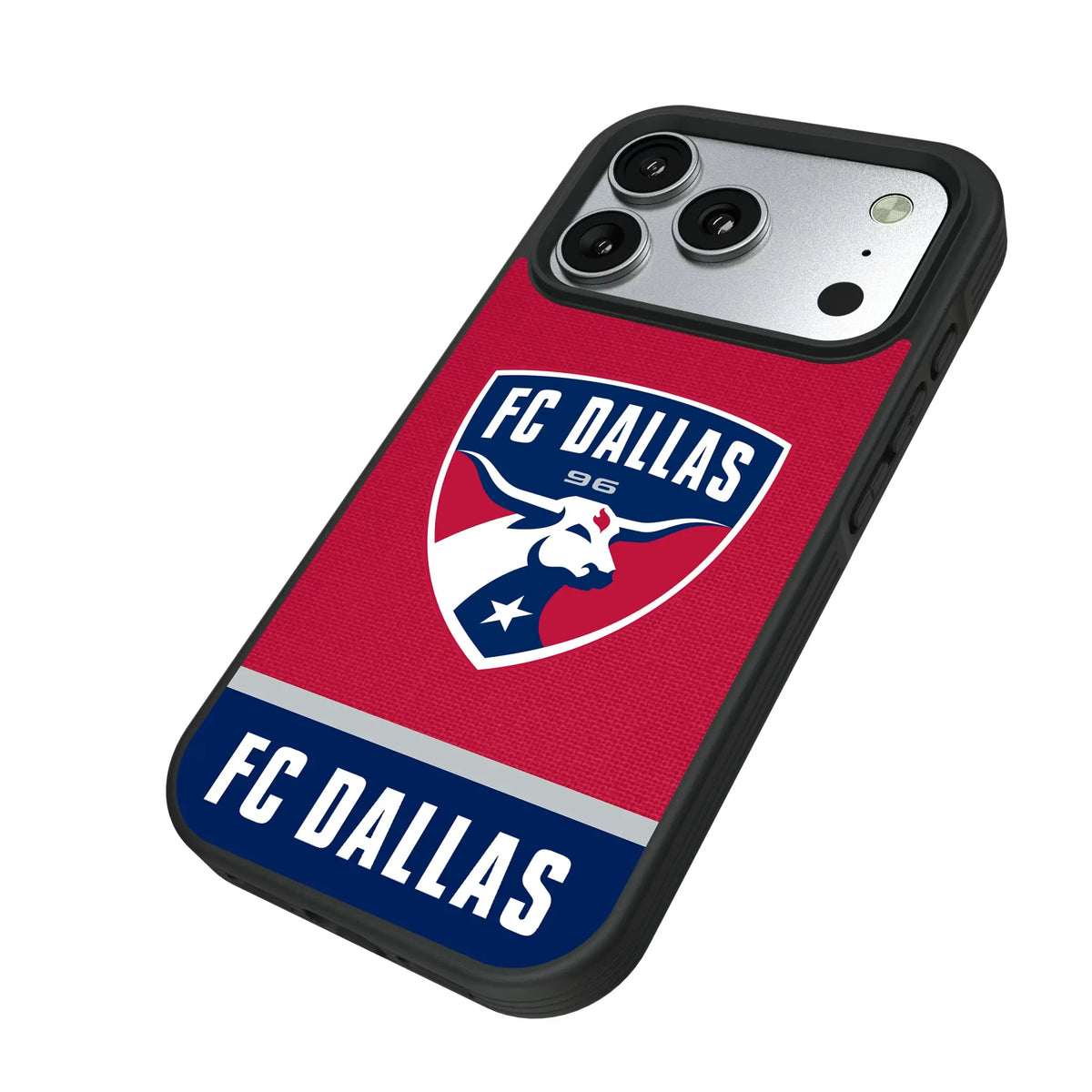 FC Dallas Endzone Solid iPhone Bump Phone Case for Apple iPhone - Isometric View#Device_iPhone 17 Pro