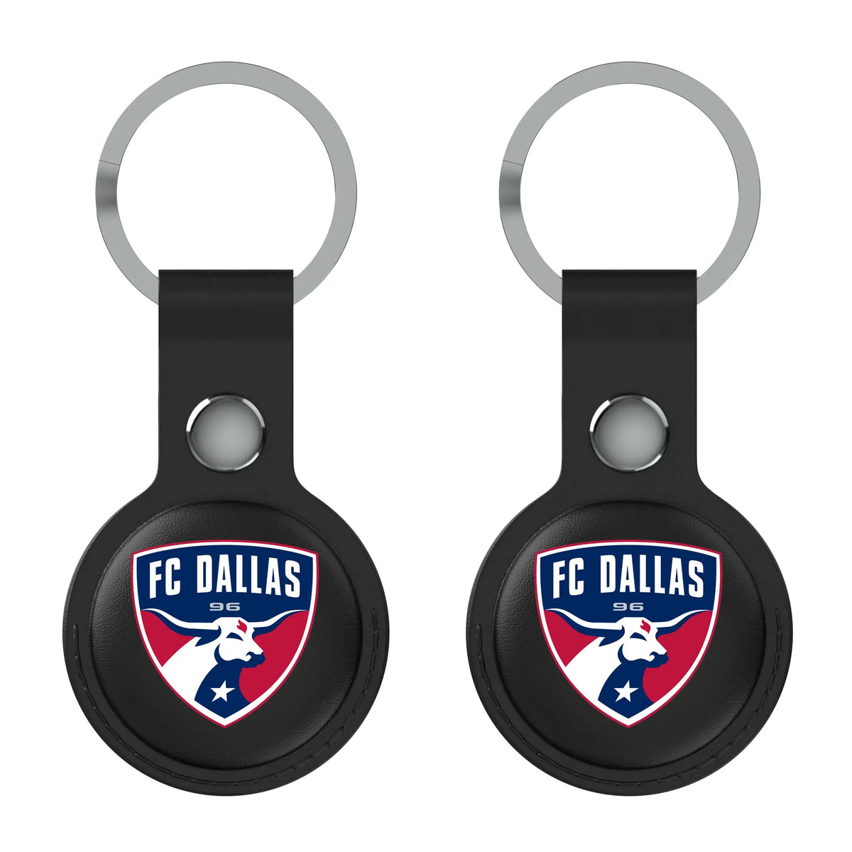 FC Dallas Insignia AirTag Black Airtag Holder 2-Pack