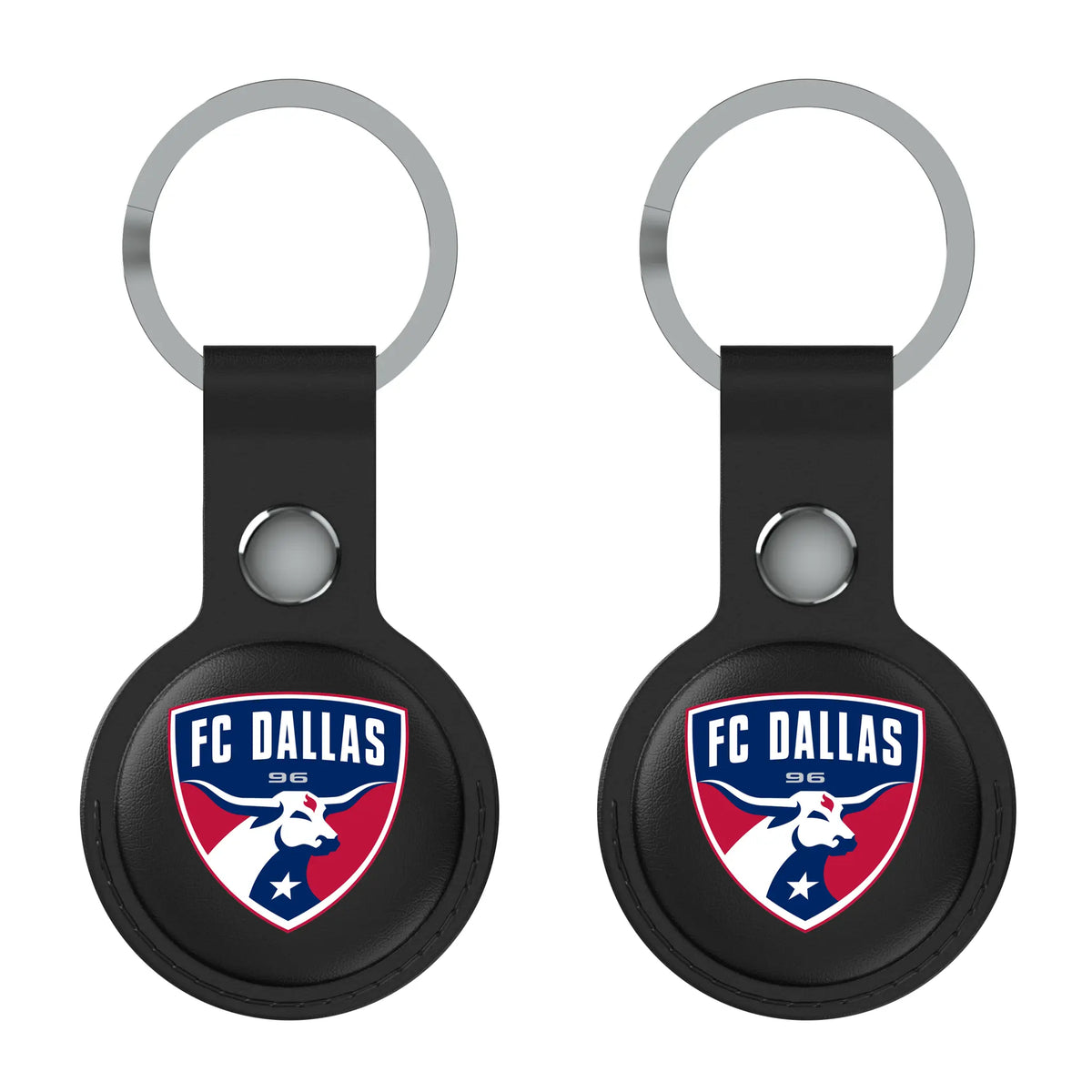 FC Dallas Insignia AirTag Black Airtag Holder 2-Pack