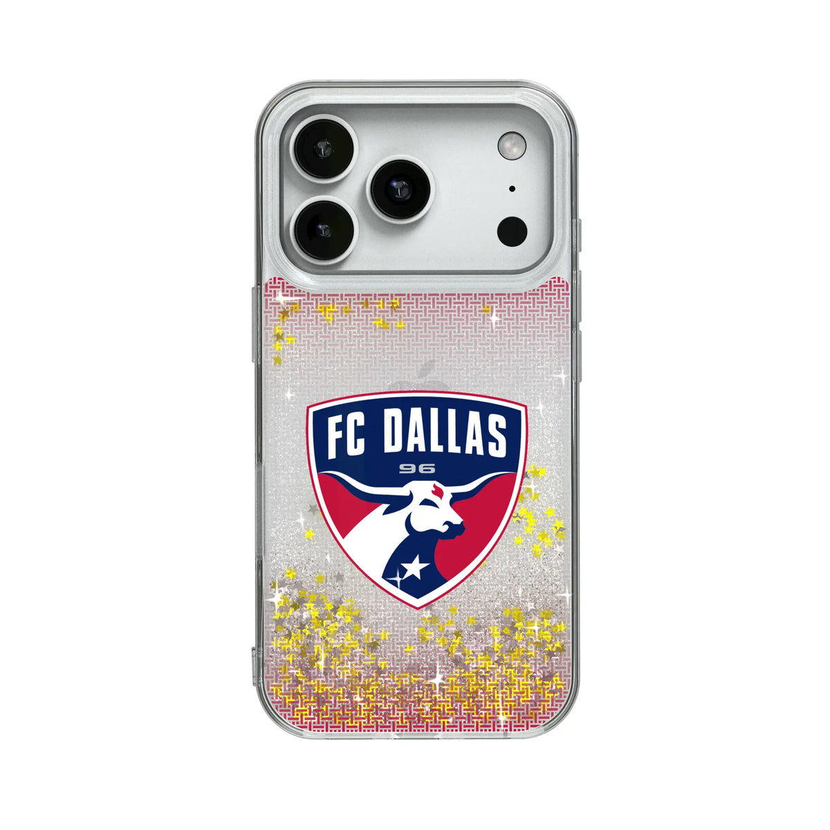 FC Dallas Linen Glitter Phone Case for Apple iPhone