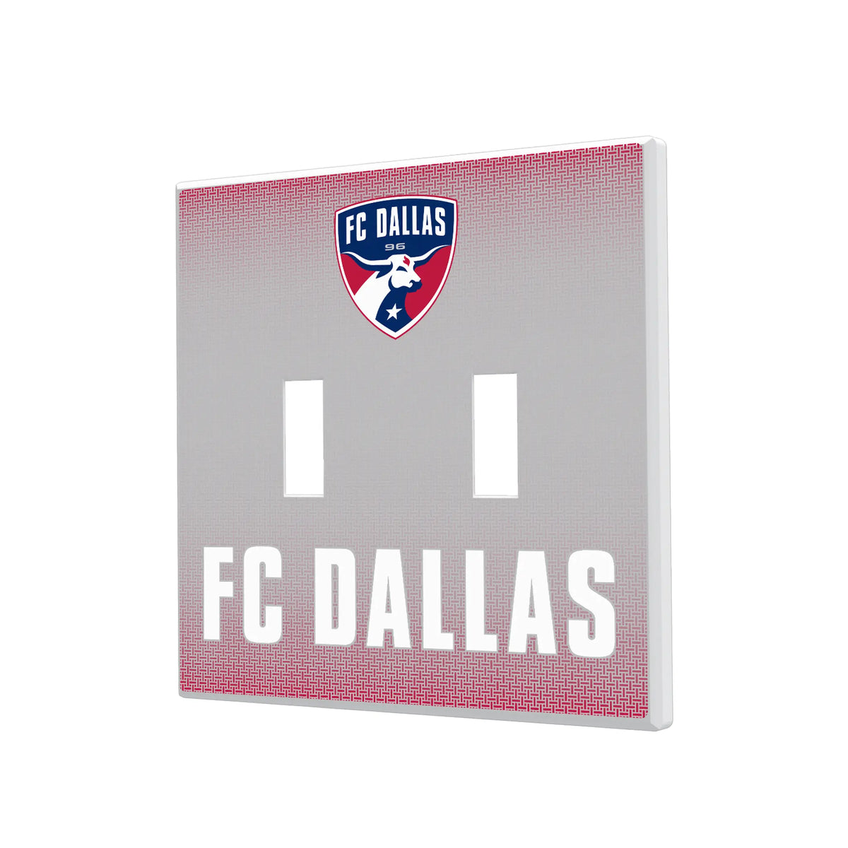 FC Dallas Linen Hidden-Screw Light Switch Plate#Style_Double Toggle