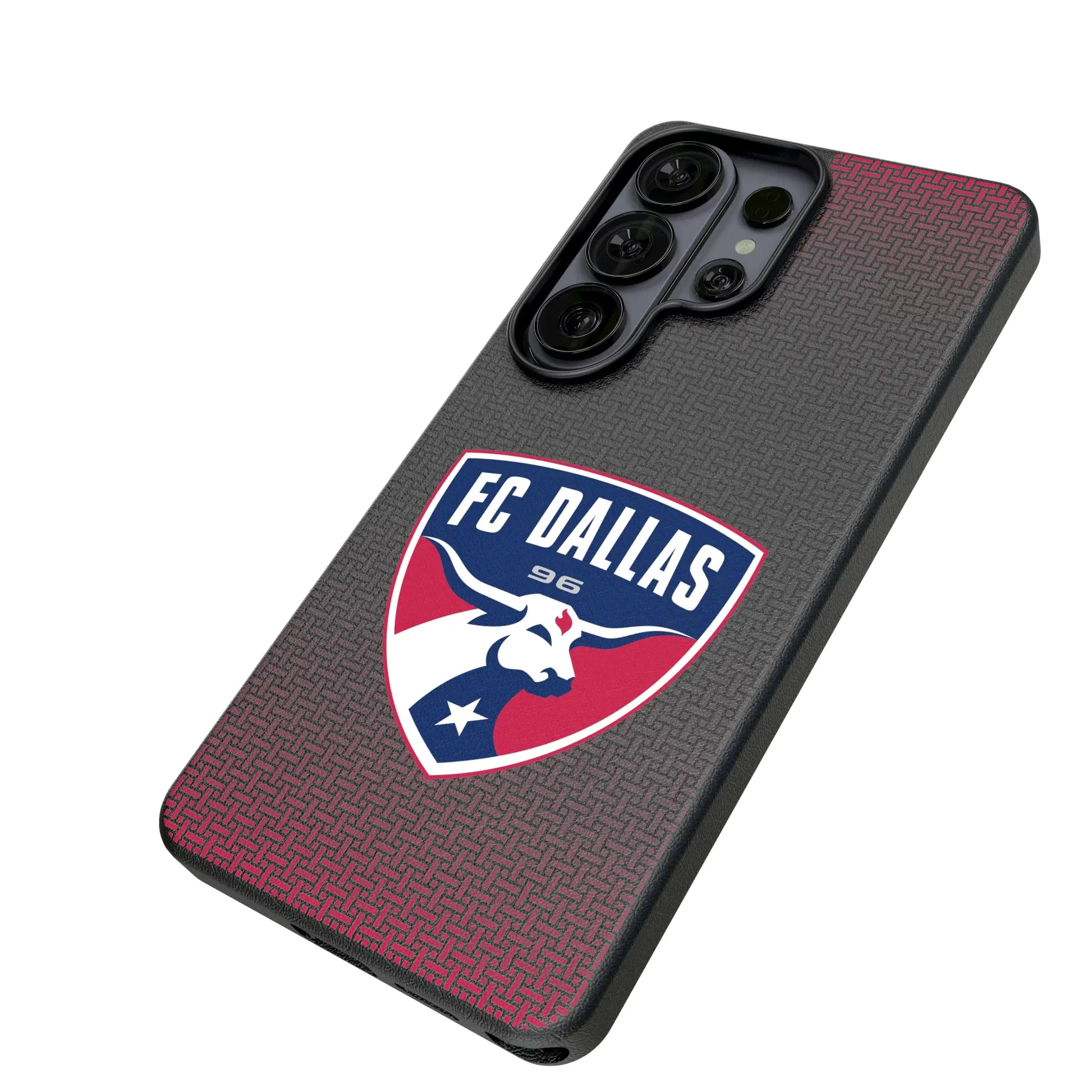 FC Dallas Linen Galaxy MagSafe Compatible Phone Case for Samsung Galaxy - Isometric View#Device_Galaxy S26 Ultra