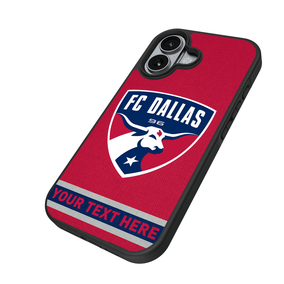 FC Dallas Personalized Stripe iPhone Bump Phone Case for Apple iPhone - Isometric View#Device_iPhone 17