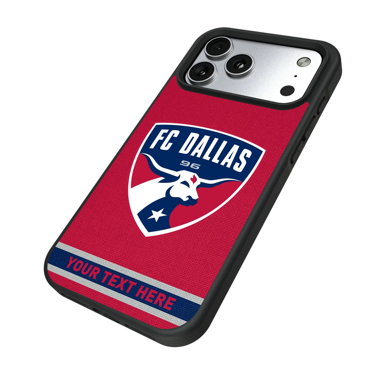 FC Dallas Personalized Stripe iPhone Bump Phone Case for Apple iPhone - Isometric View#Device_iPhone 17 Pro Max