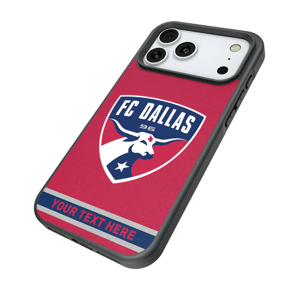 FC Dallas Personalized Stripe iPhone Bump Phone Case for Apple iPhone - Isometric View#Device_iPhone 18 Pro Max
