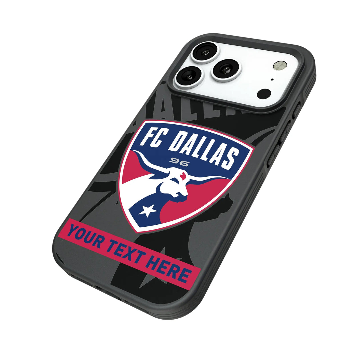 FC Dallas Personalized Tilt iPhone Bump Phone Case for Apple iPhone - Isometric View#Device_iPhone 18 Pro