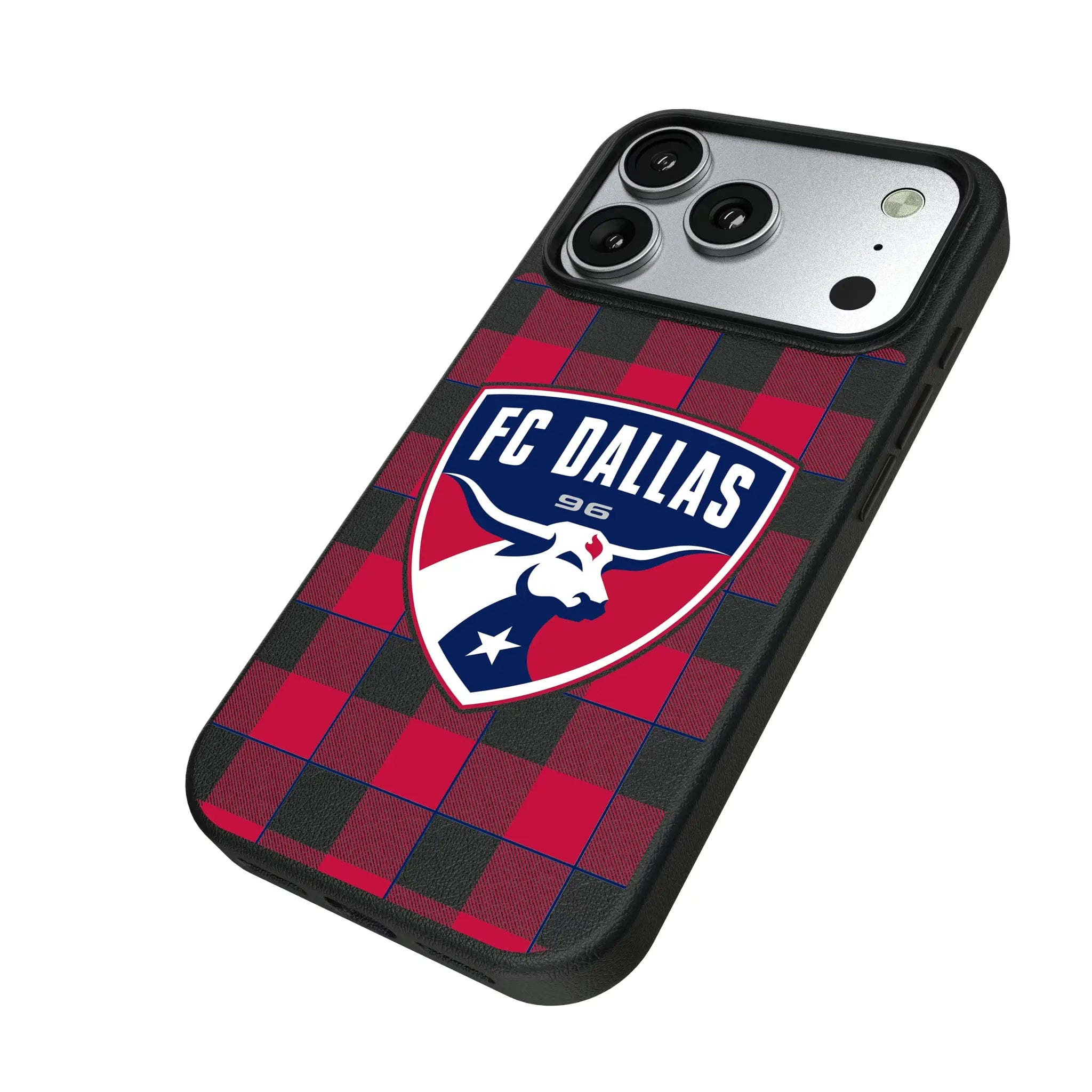 FC Dallas Plaid iPhone MagSafe Compatible Phone Case for Apple iPhone - Isometric View#Device_iPhone 17 Pro