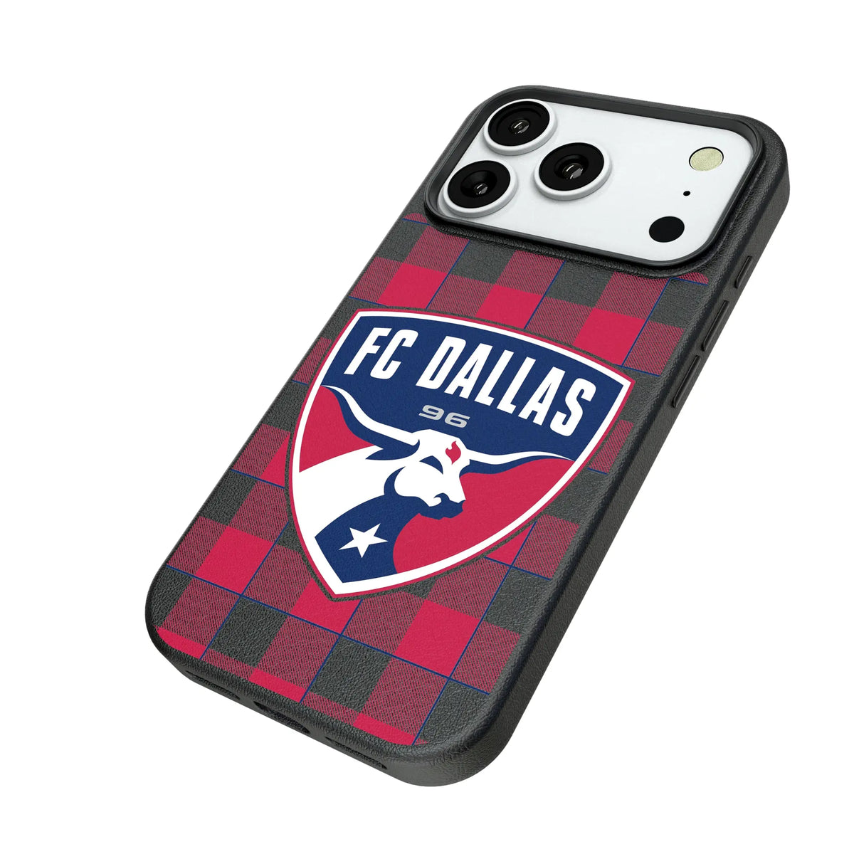 FC Dallas Plaid iPhone MagSafe Compatible Phone Case for Apple iPhone - Isometric View#Device_iPhone 18 Pro