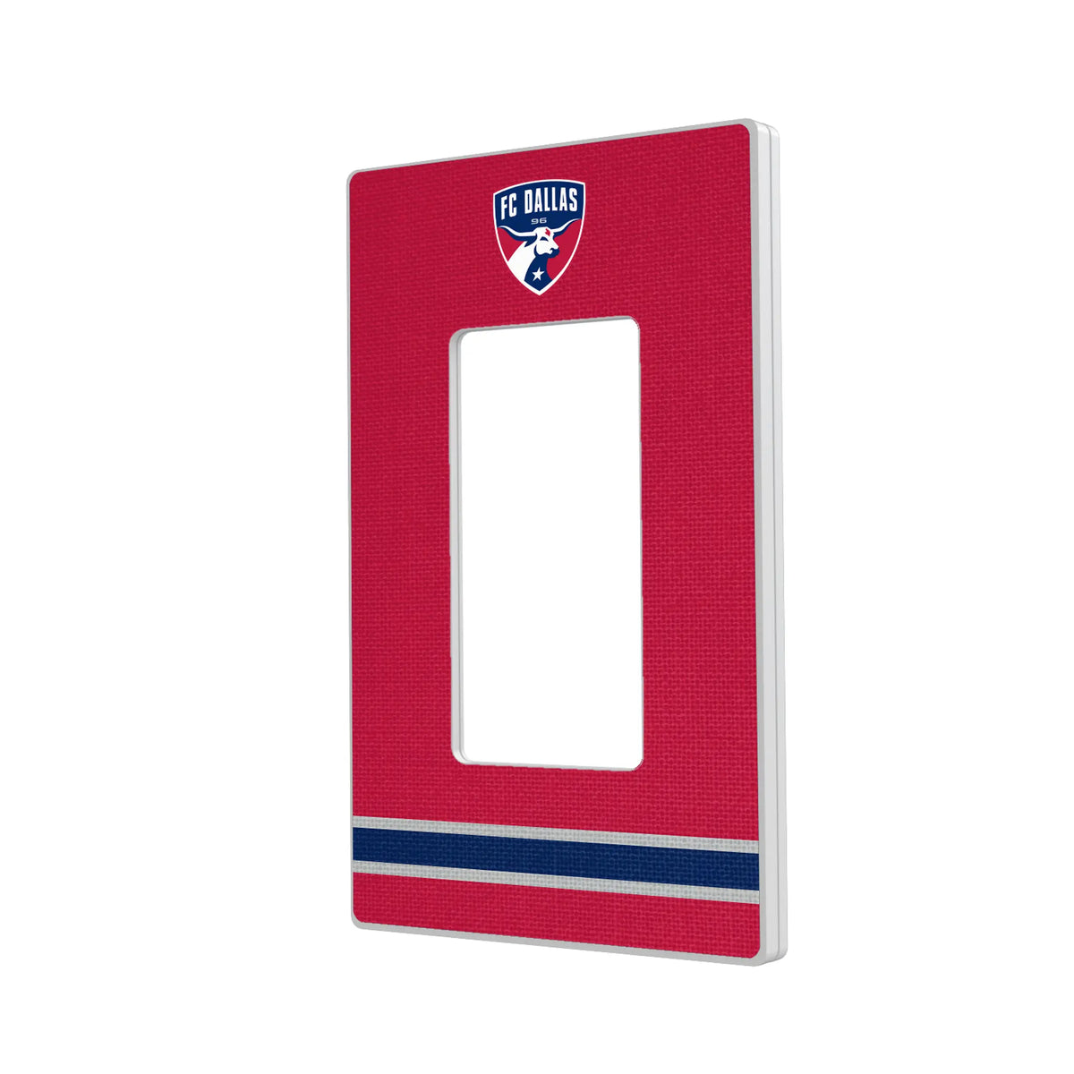FC Dallas Stripe Hidden-Screw Light Switch Plate#Style_Single Rocker