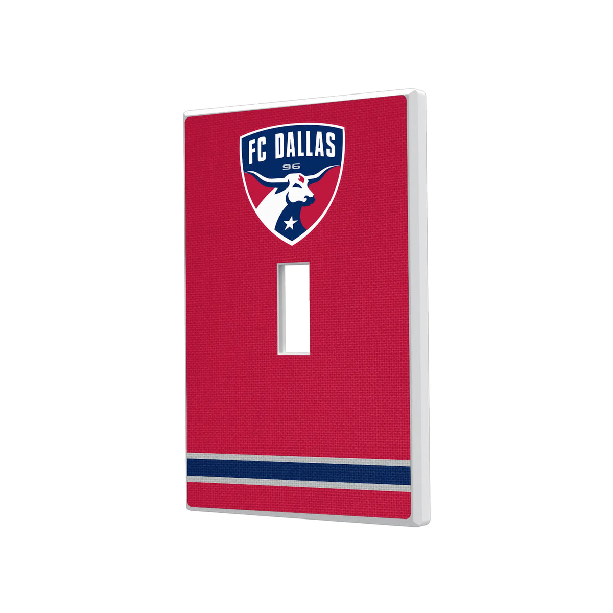 FC Dallas Stripe Hidden-Screw Light Switch Plate#Style_Single Toggle