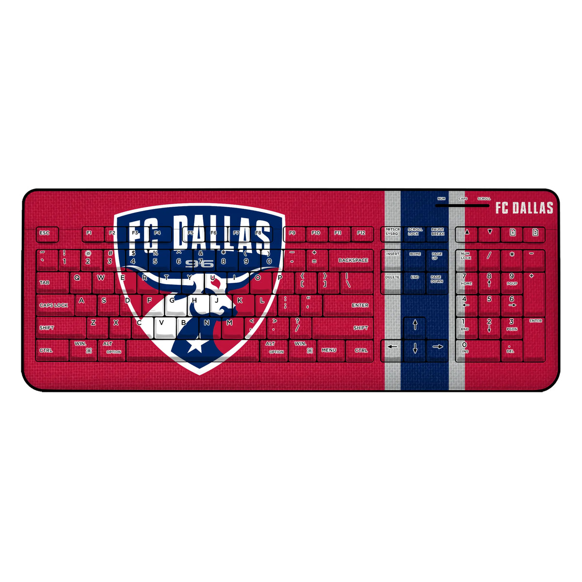 FC Dallas Stripe Wireless USB Keyboard