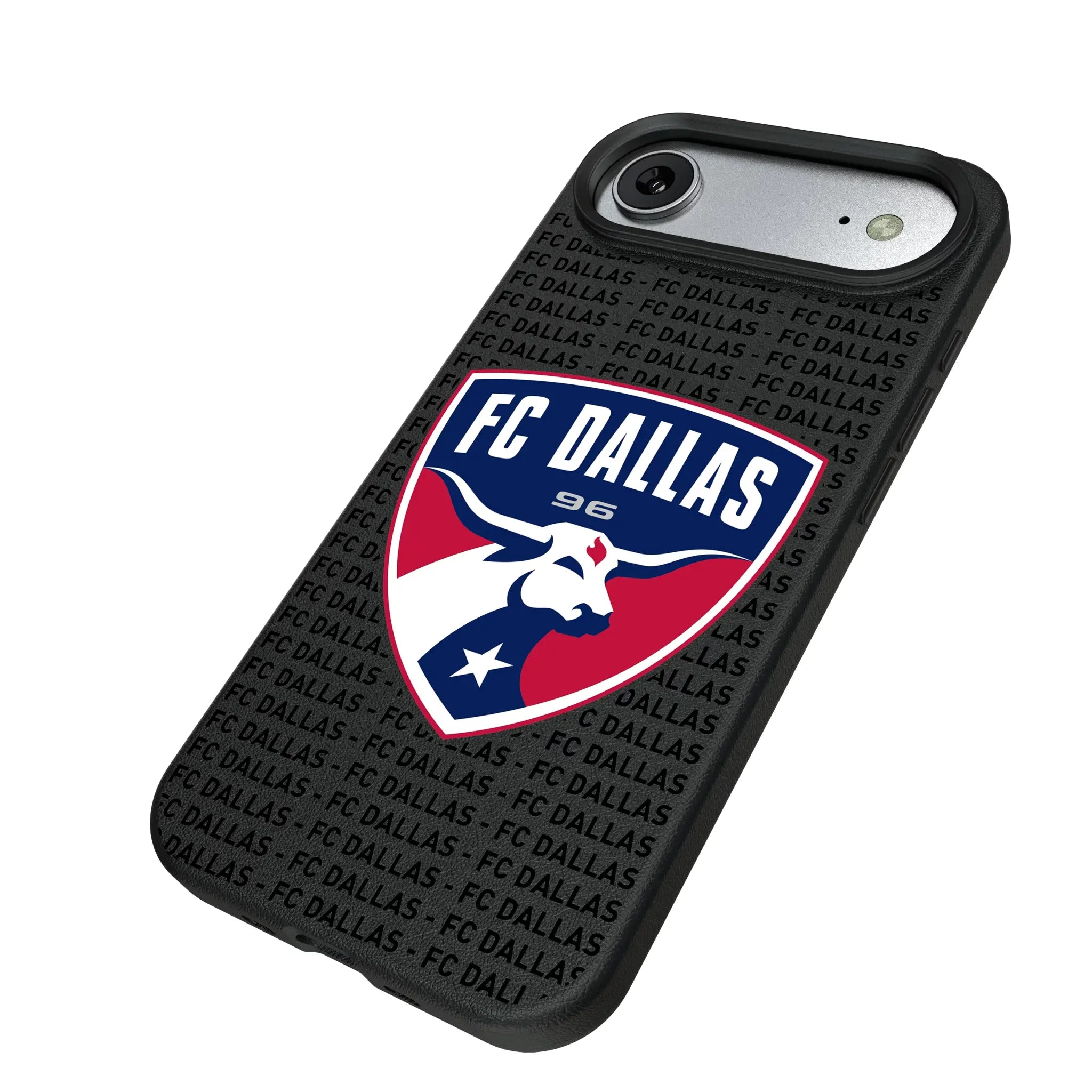 FC Dallas Text Backdrop iPhone MagSafe Compatible Phone Case for Apple iPhone - Isometric View#Device_iPhone Air