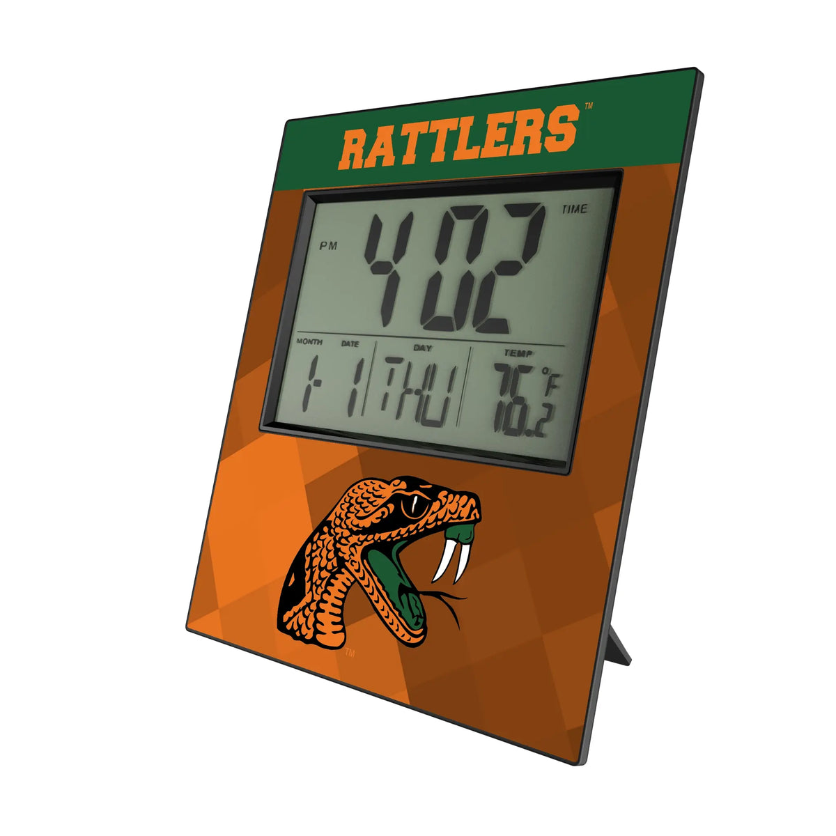 Florida A&M University Rattlers Color Block Wall Clock
