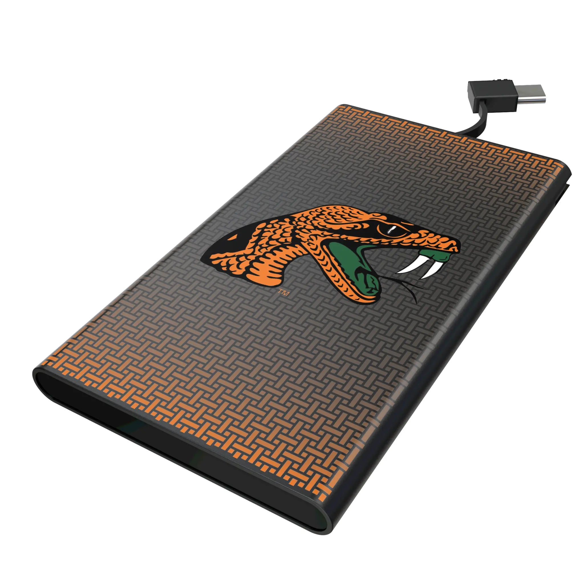 Florida A&M University Rattlers Linen 5000mAh Flat Power Bank