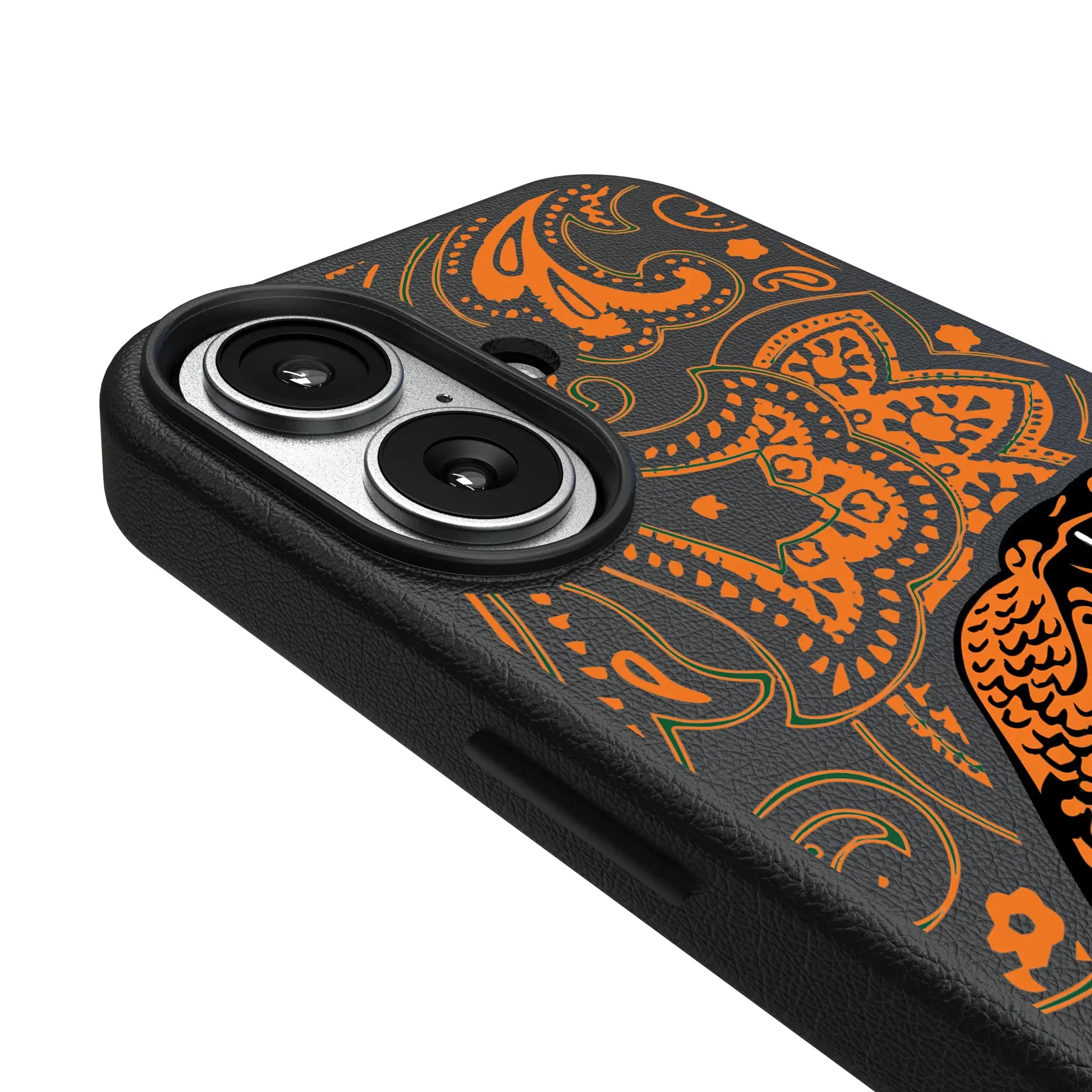 Florida A&M University Rattlers Paisley iPhone MagSafe Compatible Phone Case for Apple iPhone - Detail#Device_iPhone 17