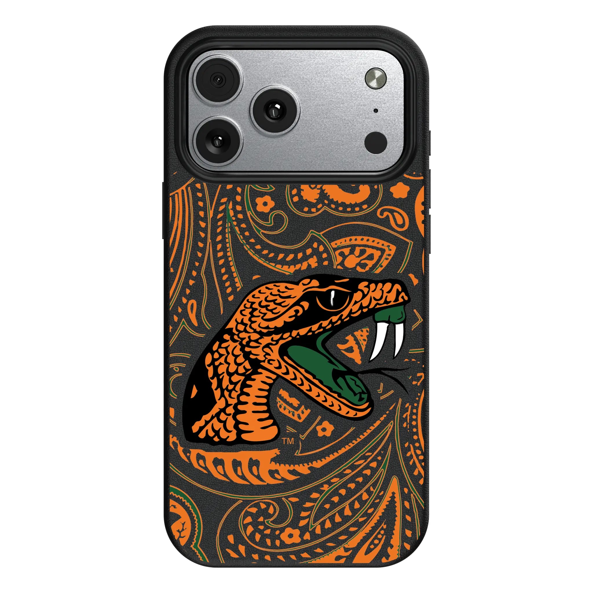 Florida A&M University Rattlers Paisley iPhone MagSafe Compatible Phone Case for Apple iPhone#Device_iPhone 17 Pro Max