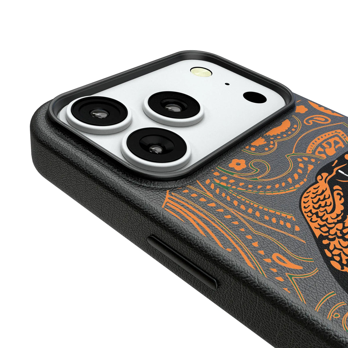 Florida A&M University Rattlers Paisley iPhone MagSafe Compatible Phone Case for Apple iPhone - Detail#Device_iPhone 18 Pro