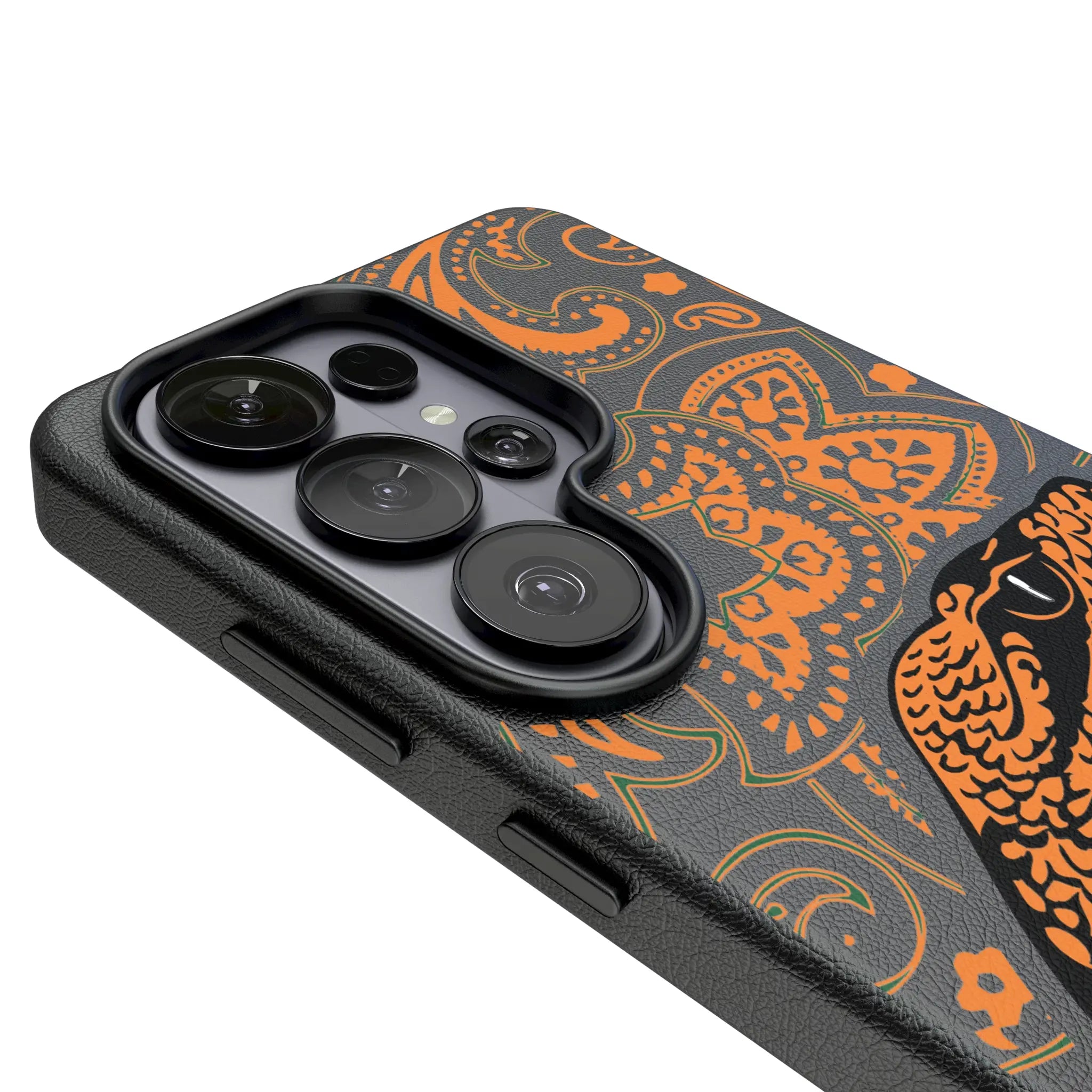 Florida A&M University Rattlers Paisley Galaxy MagSafe Compatible Phone Case for Samsung Galaxy - Detail#Device_Galaxy S26 Ultra