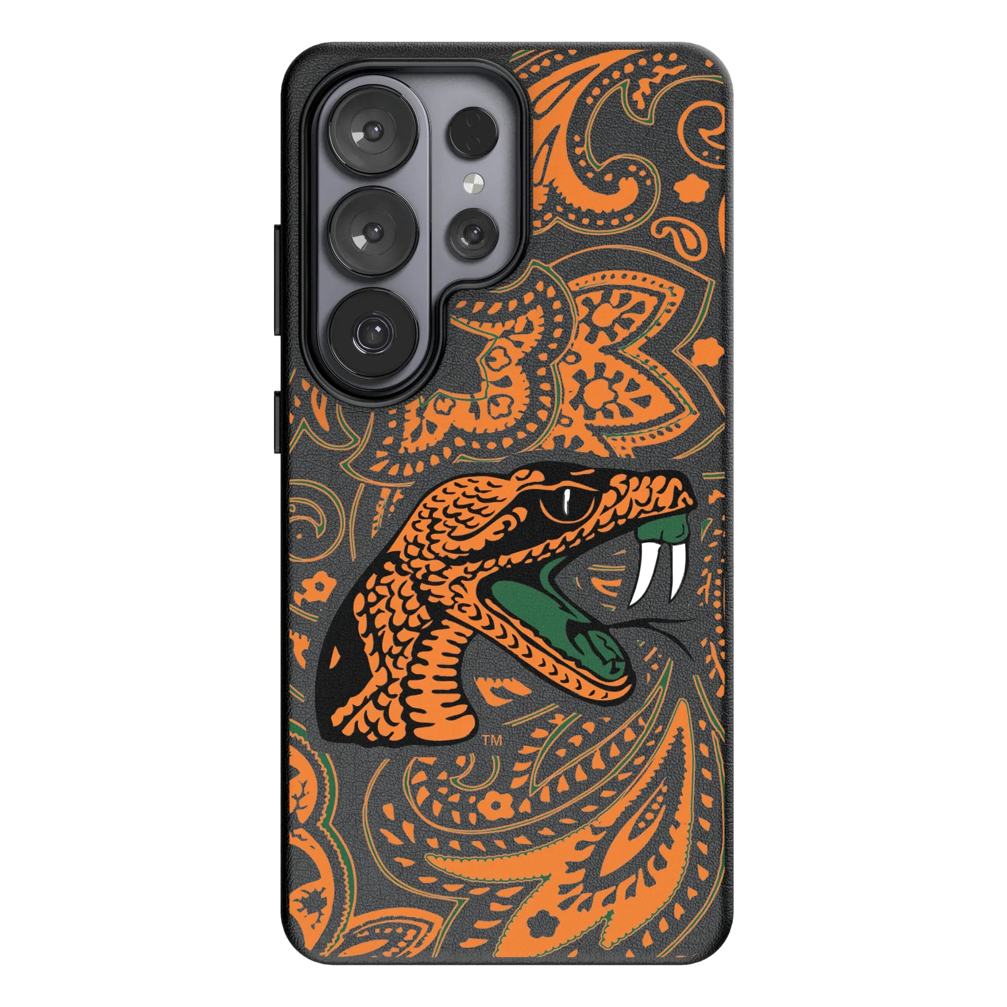 Florida A&M University Rattlers Paisley Galaxy MagSafe Compatible Phone Case for Samsung Galaxy#Device_Galaxy S26 Ultra