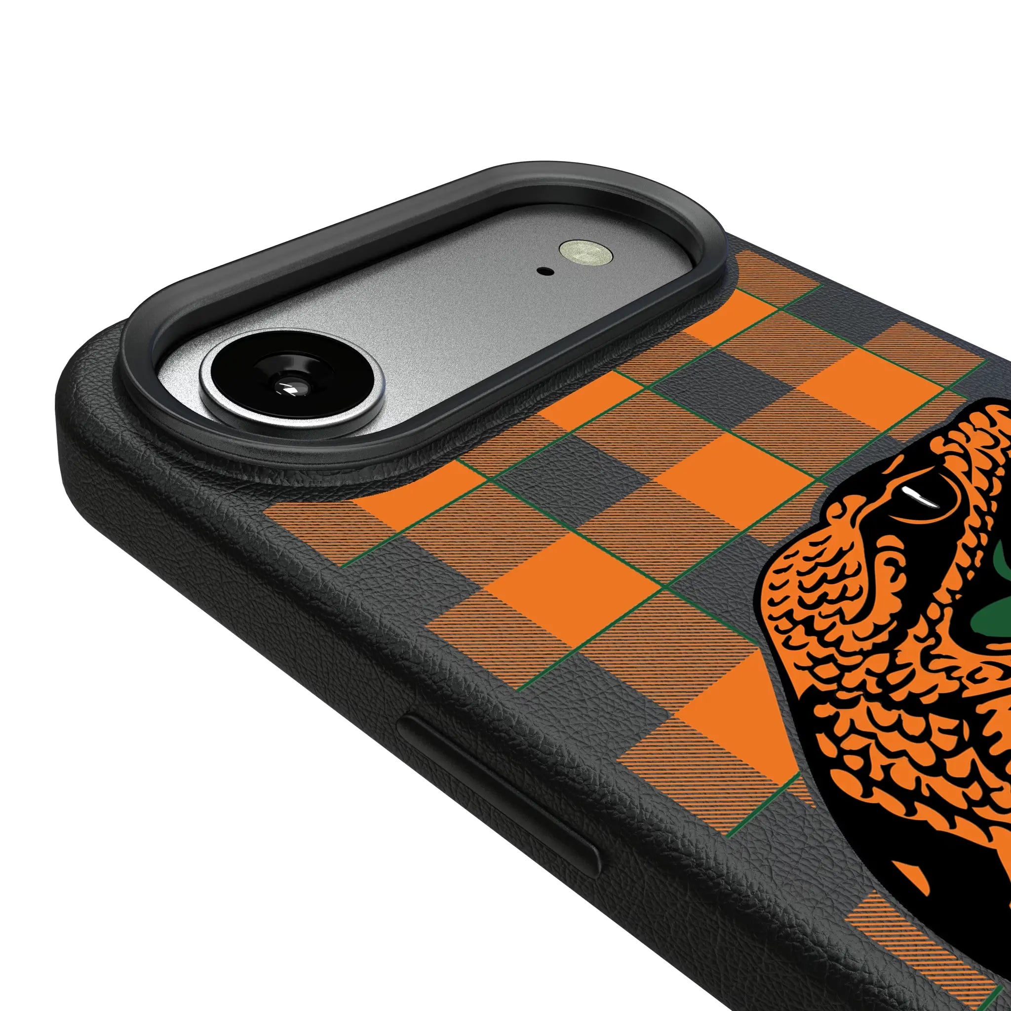 Florida A&M University Rattlers Plaid iPhone MagSafe Compatible Phone Case for Apple iPhone - Detail#Device_iPhone Air