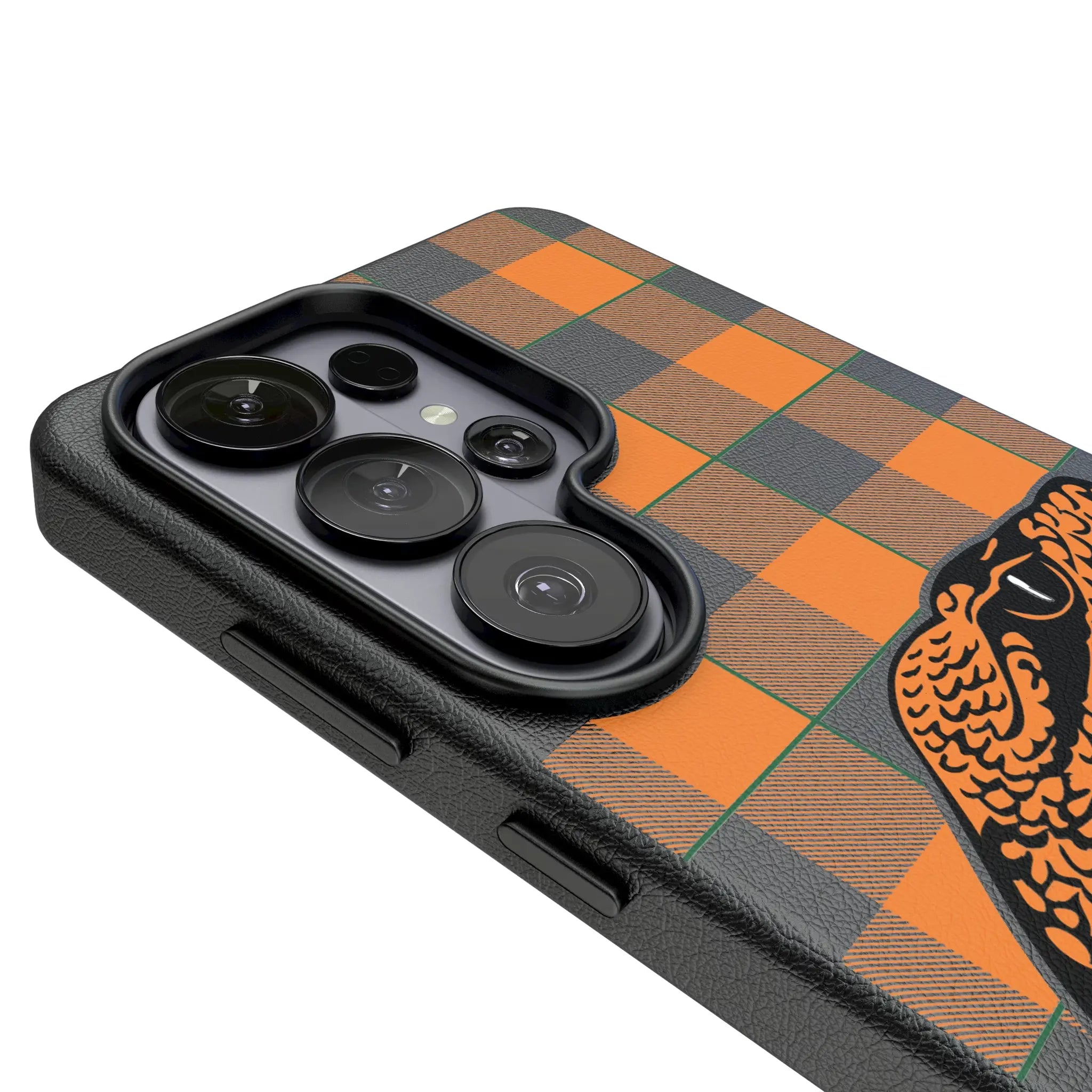 Florida A&M University Rattlers Plaid Galaxy MagSafe Compatible Phone Case for Samsung Galaxy - Detail#Device_Galaxy S26 Ultra