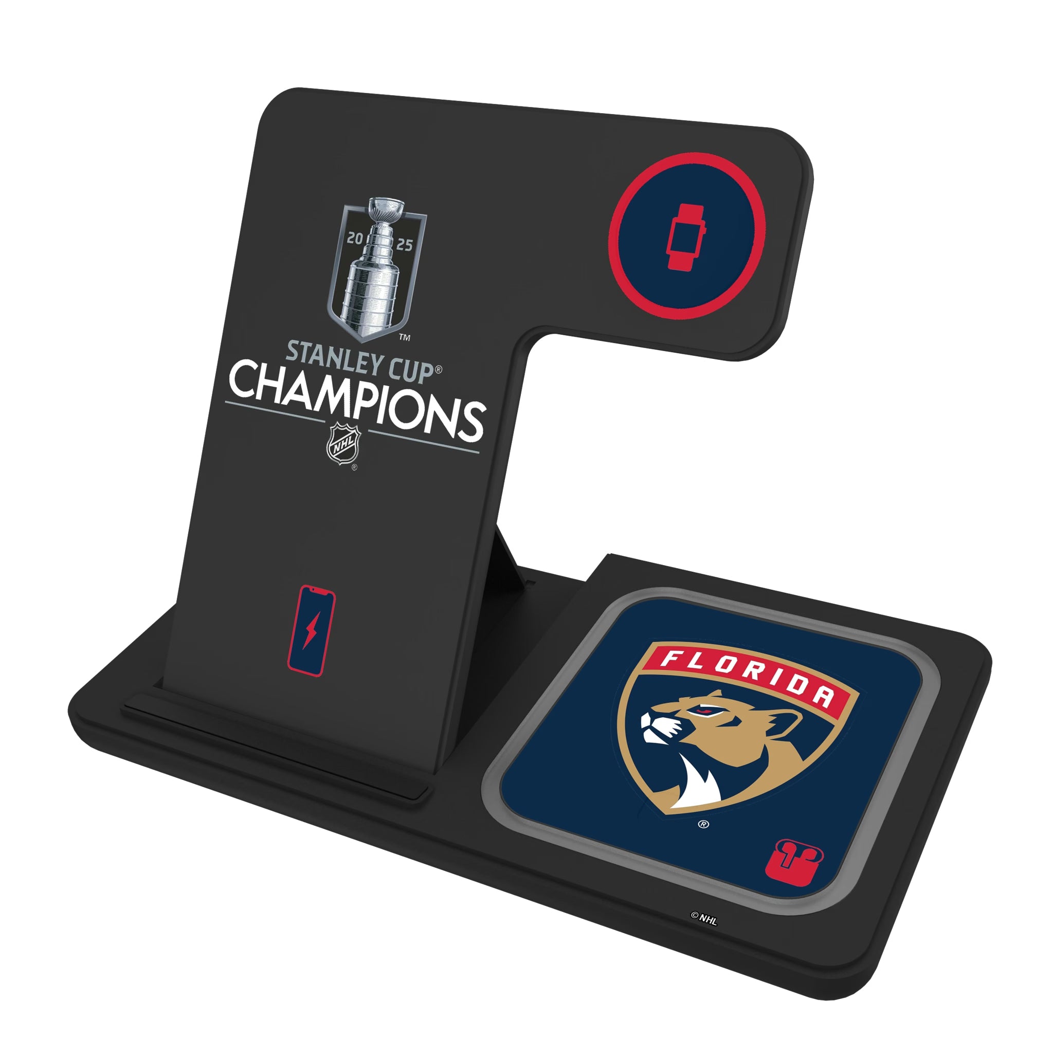 Florida Panthers 2025 Stanley Cup 3 in 1 Charging Station