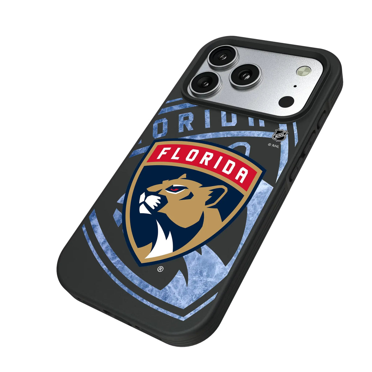 Florida Panthers Ice Tilt iPhone Bump Phone Case for Apple iPhone - Isometric View#Device_iPhone 17 Pro