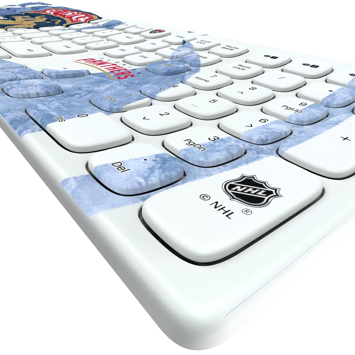 Florida Panthers Ice Tilt KKB605 Curved Wireless Keyboard - Detail