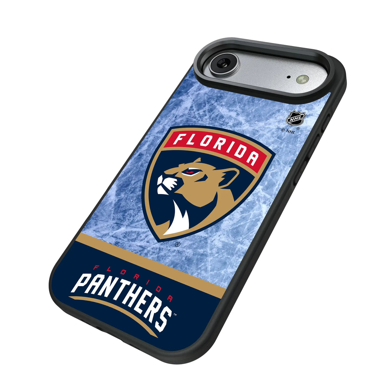 Florida Panthers Ice Wordmark iPhone Bump Phone Case for Apple iPhone - Isometric View#Device_iPhone Air