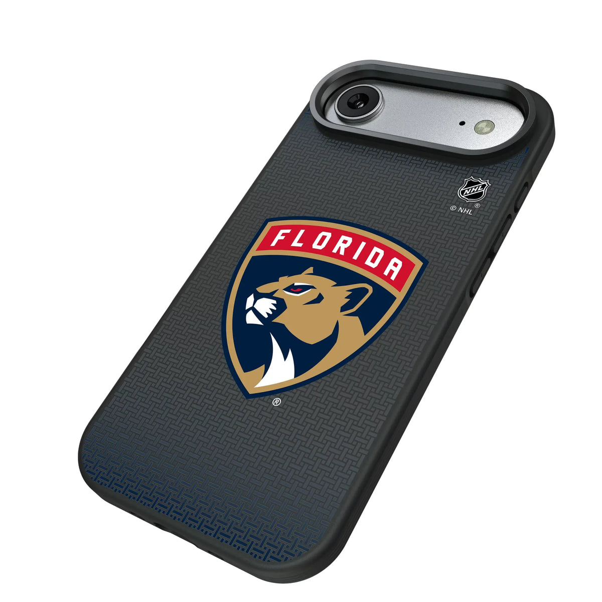 Florida Panthers Linen iPhone Bump Phone Case for Apple iPhone - Isometric View#Device_iPhone Air