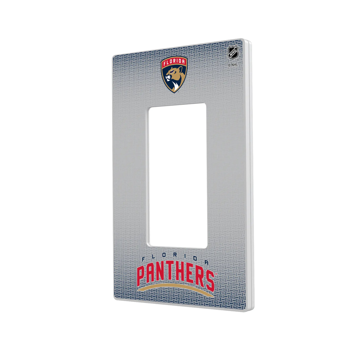 Florida Panthers Linen Hidden-Screw Light Switch Plate#Style_Single Rocker