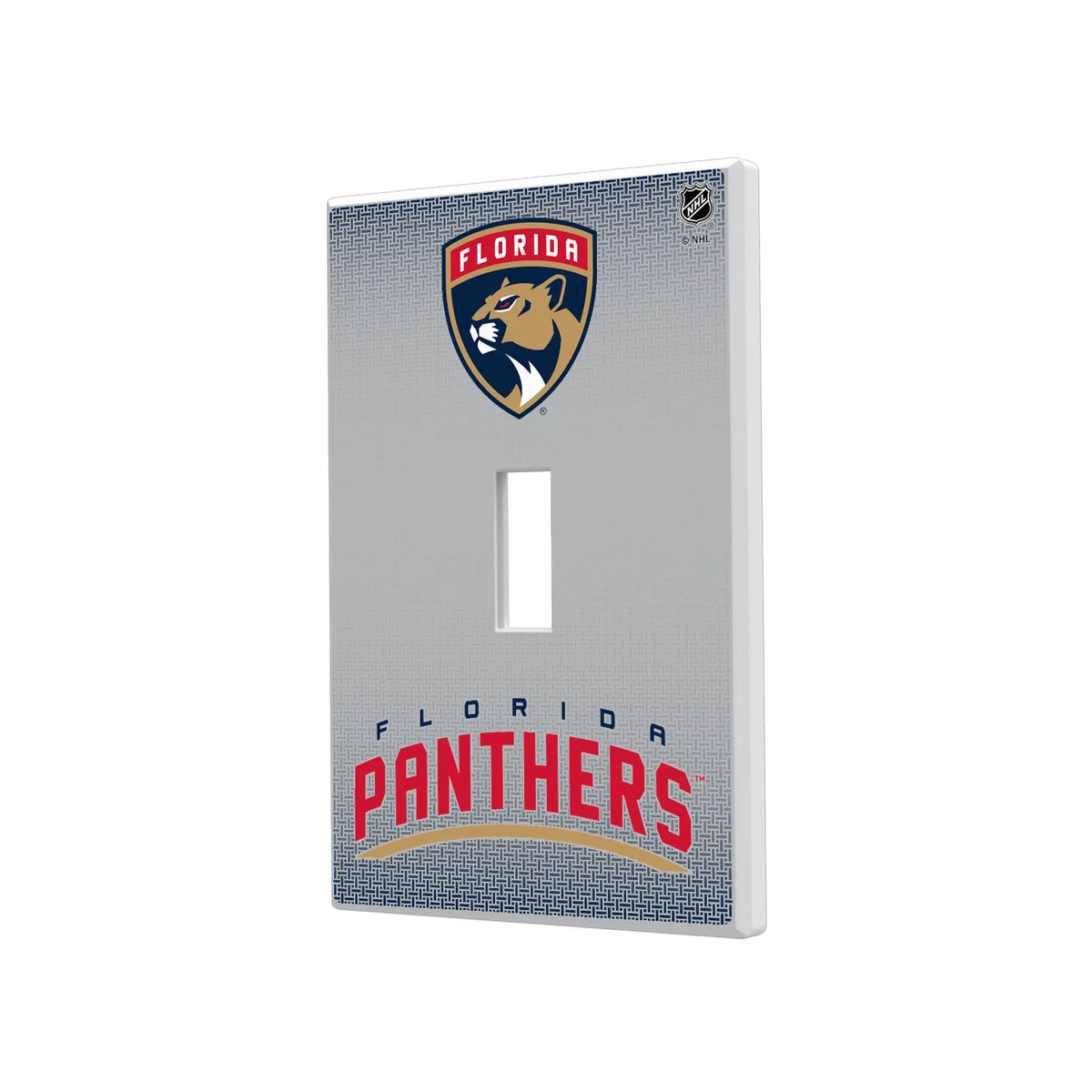 Florida Panthers Linen Hidden-Screw Light Switch Plate#Style_Single Toggle