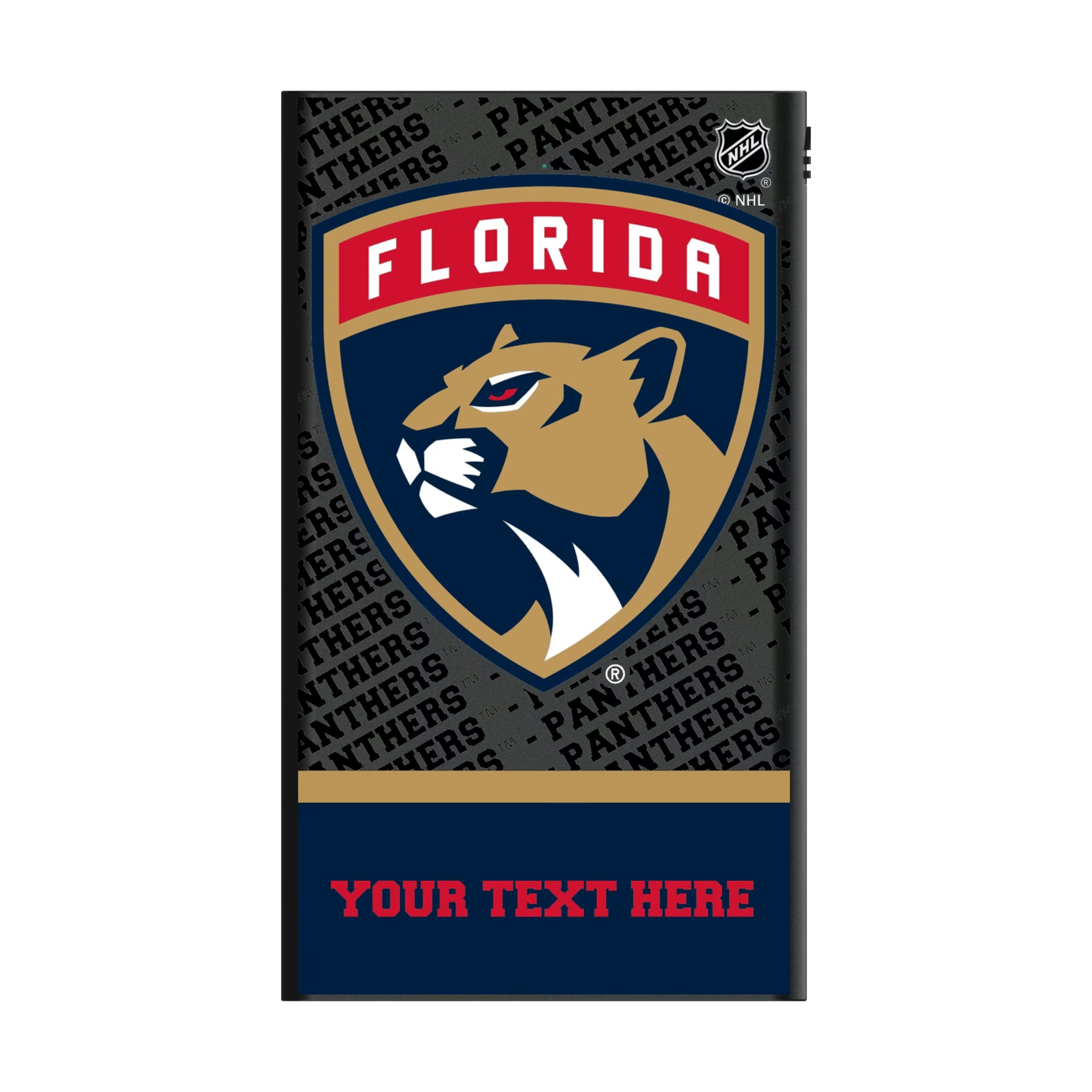 Florida Panthers Personalized EndZone Plus 5000mAh Flat Powerbank