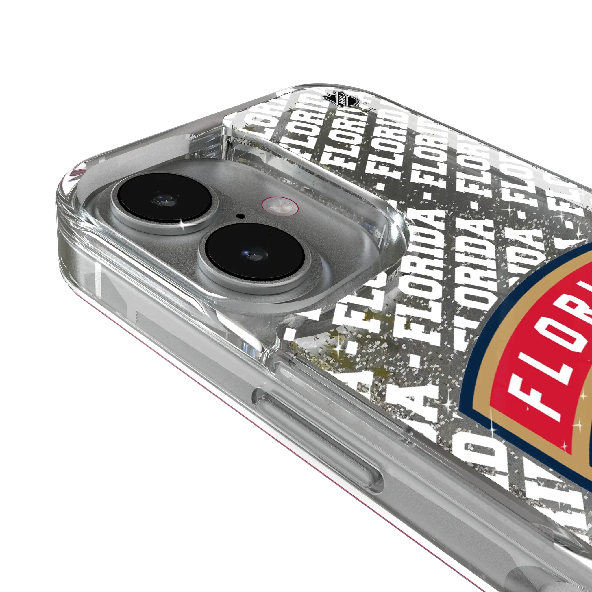 Florida Panthers Personalized EndZone Plus iPhone Glitter Phone Case for Apple iPhone - Detail