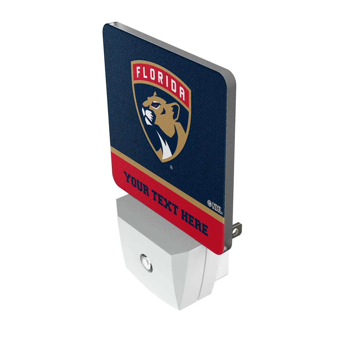 Florida Panthers Personalized Endzone Solid Night Light 2-Pack - Isometric View