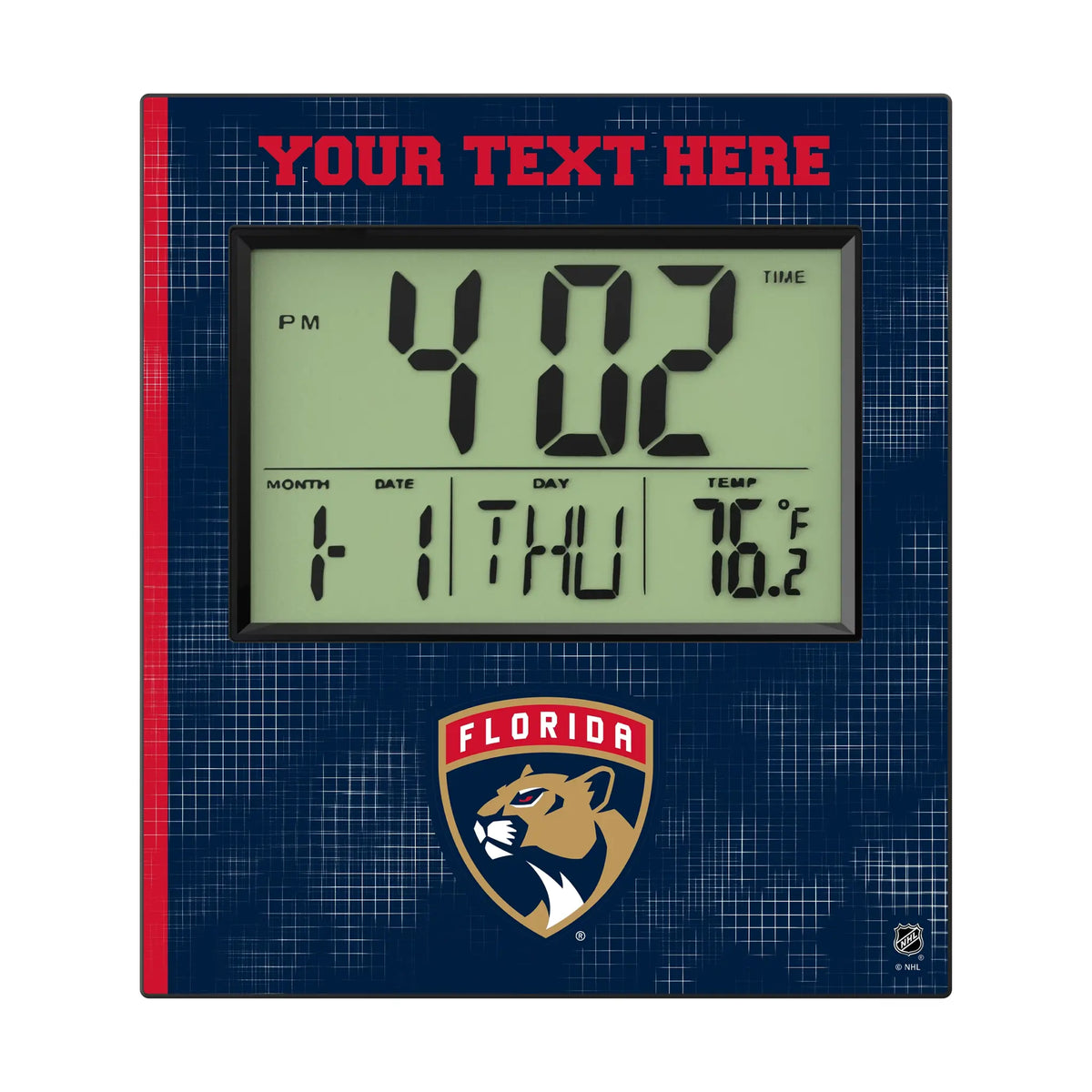 Florida Panthers Personalized Hatch Wall Clock