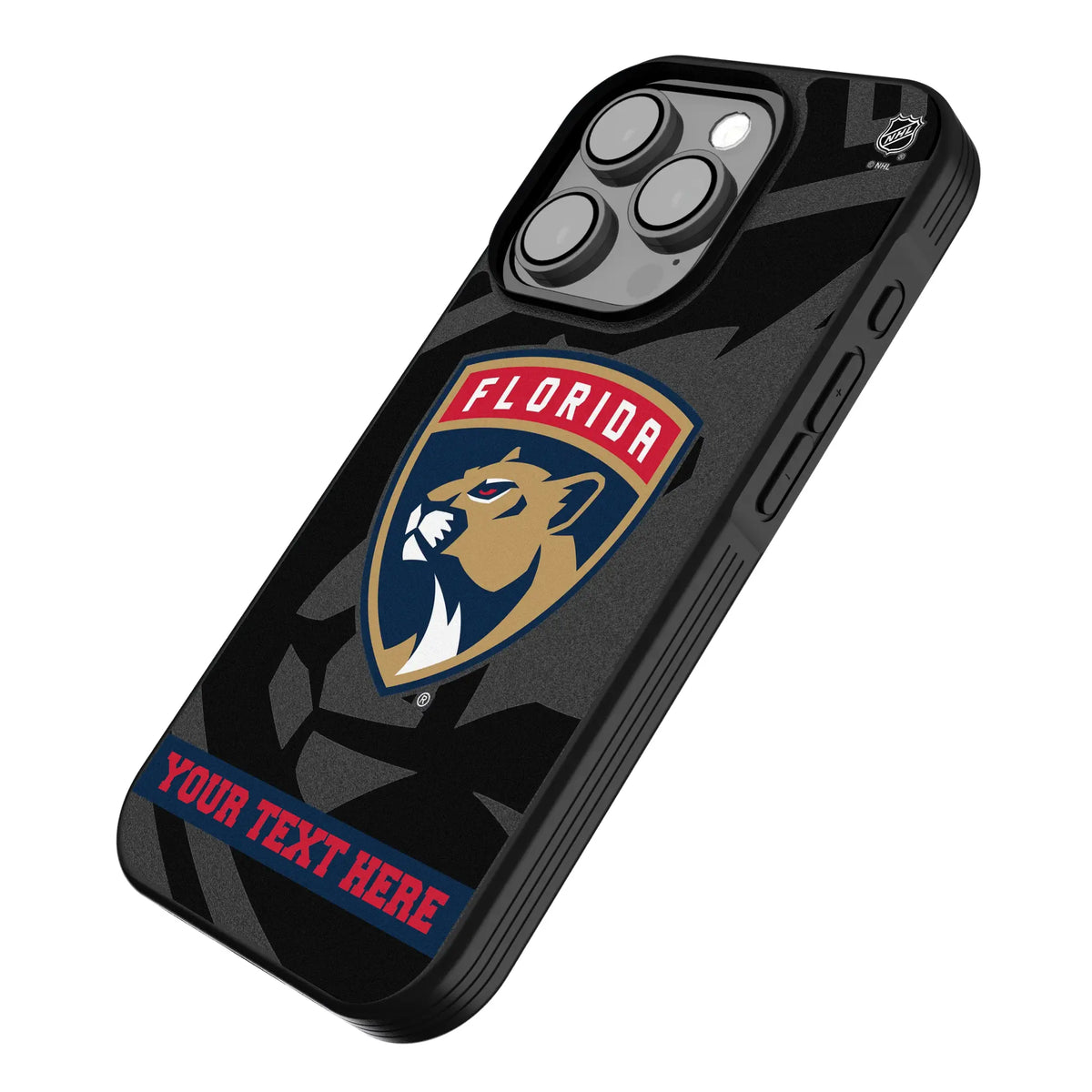 Florida Panthers Personalized Tilt iPhone Bump Phone Case for Apple iPhone - Isometric View
