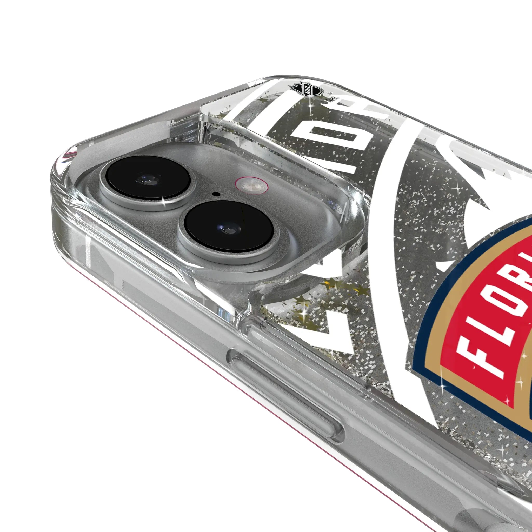 Florida Panthers Personalized Tilt iPhone Glitter Phone Case for Apple iPhone - Detail