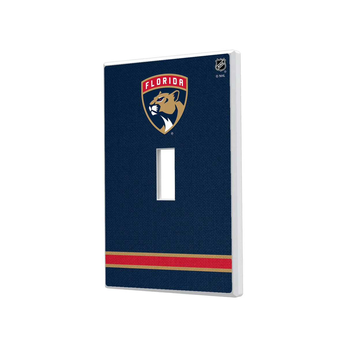 Florida Panthers Stripe Hidden-Screw Light Switch Plate#Style_Single Toggle