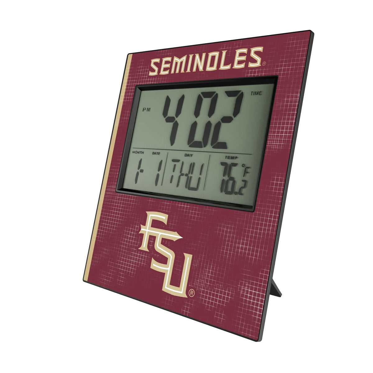 Florida State University Seminoles Athletic Wordmark Hatch Wall Clock