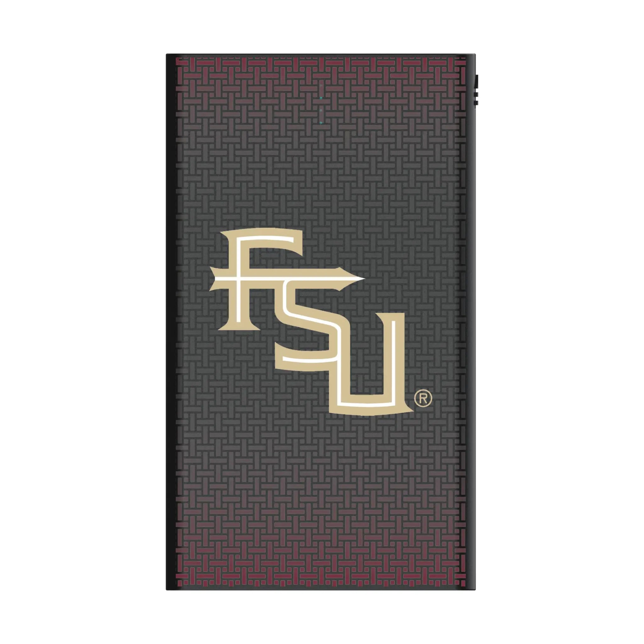 Florida State University Seminoles Athletic Wordmark Linen 5000mAh Flat Power Bank