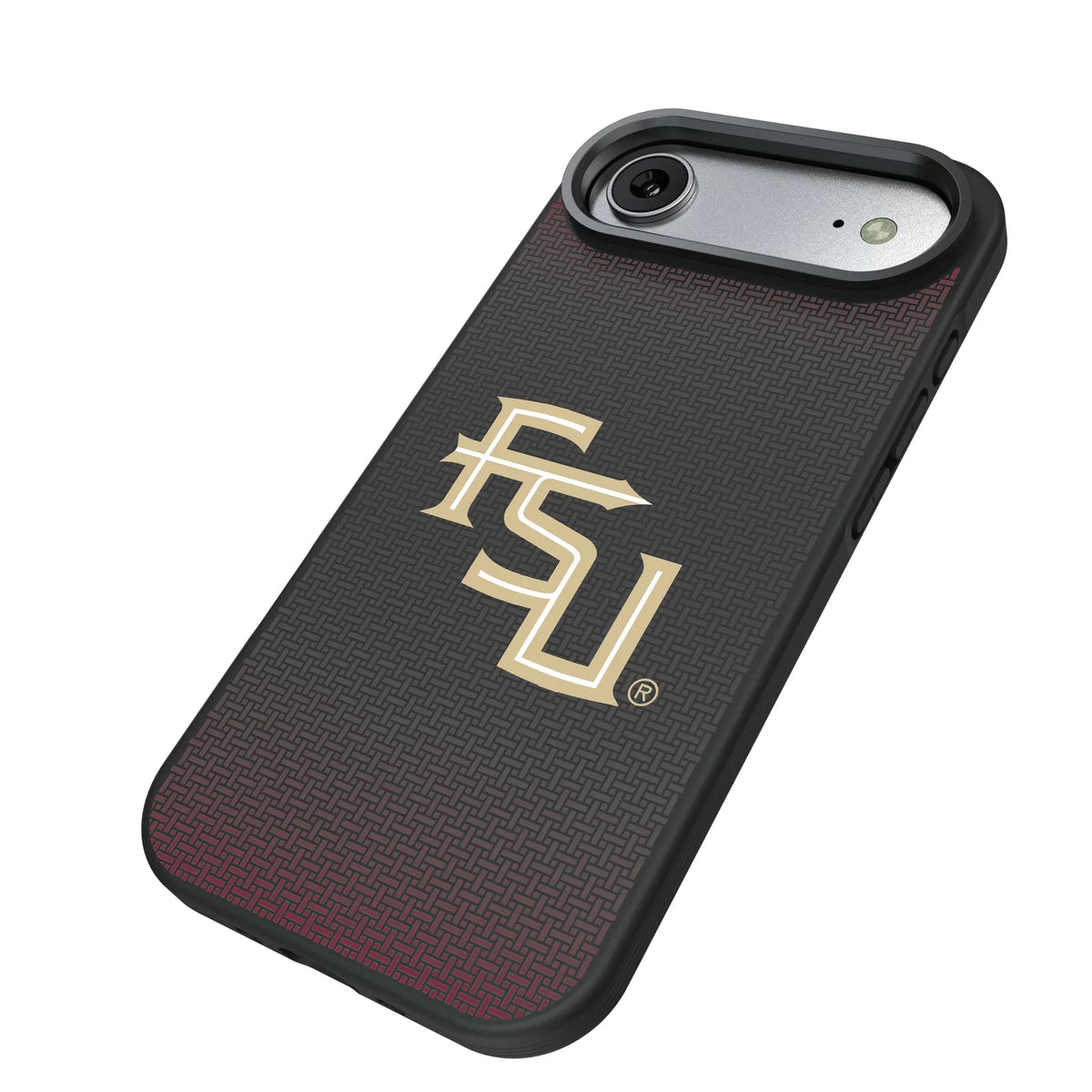 Florida State University Seminoles Athletic Wordmark Linen iPhone Bump Phone Case for Apple iPhone - Isometric View#Device_iPhone Air