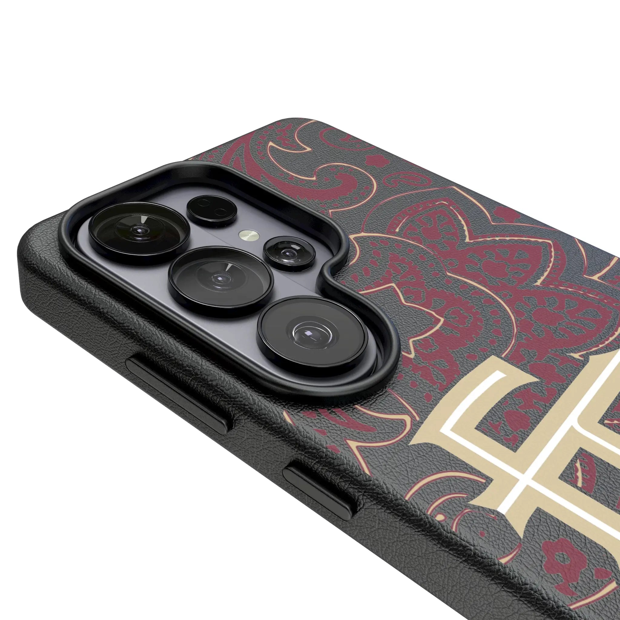 Florida State University Seminoles Athletic Wordmark Paisley Galaxy MagSafe Compatible Phone Case for Samsung Galaxy - Detail#Device_Galaxy S26 Ultra
