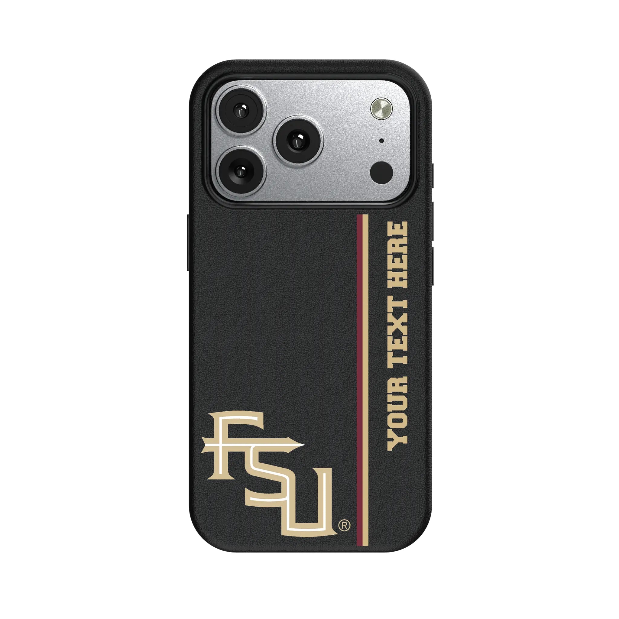 Florida State University Seminoles Athletic Wordmark Personalized Sidebard iPhone MagSafe Compatible Phone Case for Apple iPhone#Device_iPhone 17 Pro
