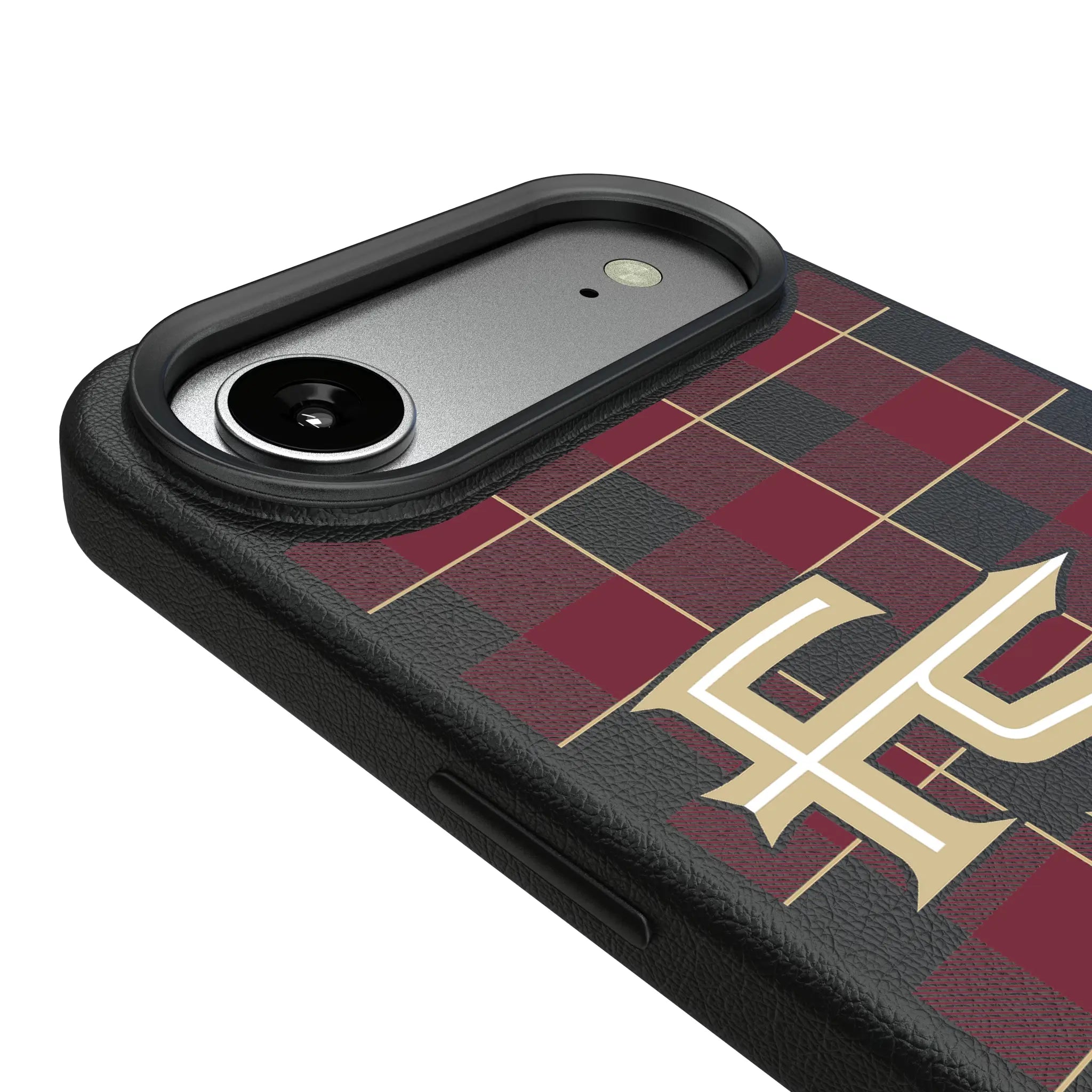 Florida State University Seminoles Athletic Wordmark Plaid iPhone MagSafe Compatible Phone Case for Apple iPhone - Detail#Device_iPhone Air