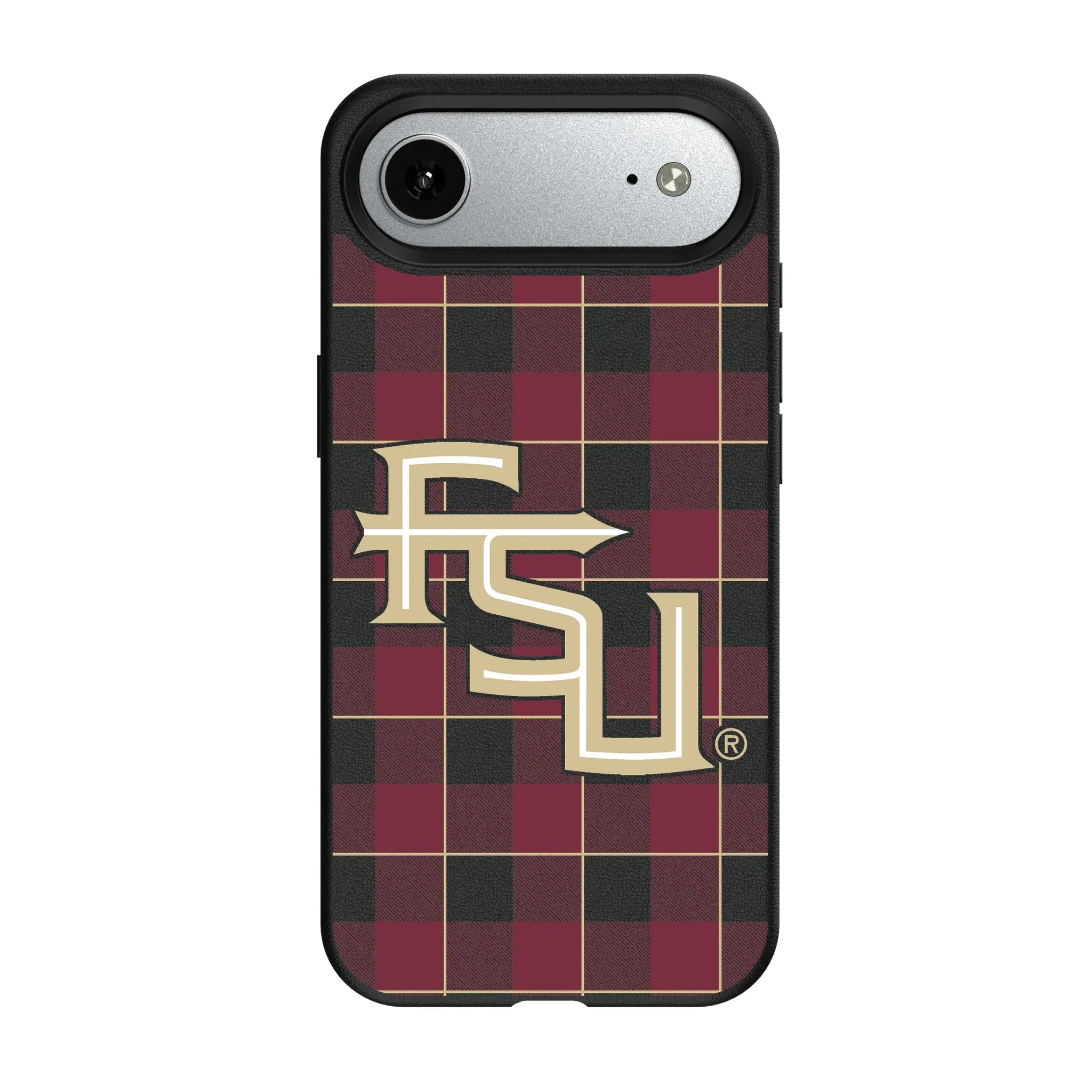 Florida State University Seminoles Athletic Wordmark Plaid iPhone MagSafe Compatible Phone Case for Apple iPhone#Device_iPhone Air