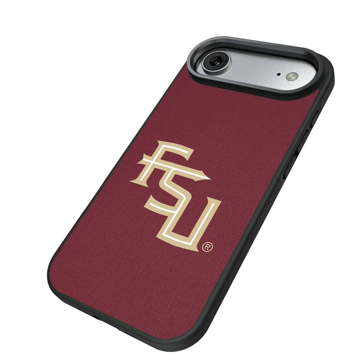 Florida State University Seminoles Athletic Wordmark Solid iPhone Bump Phone Case for Apple iPhone - Isometric View#Device_iPhone Air