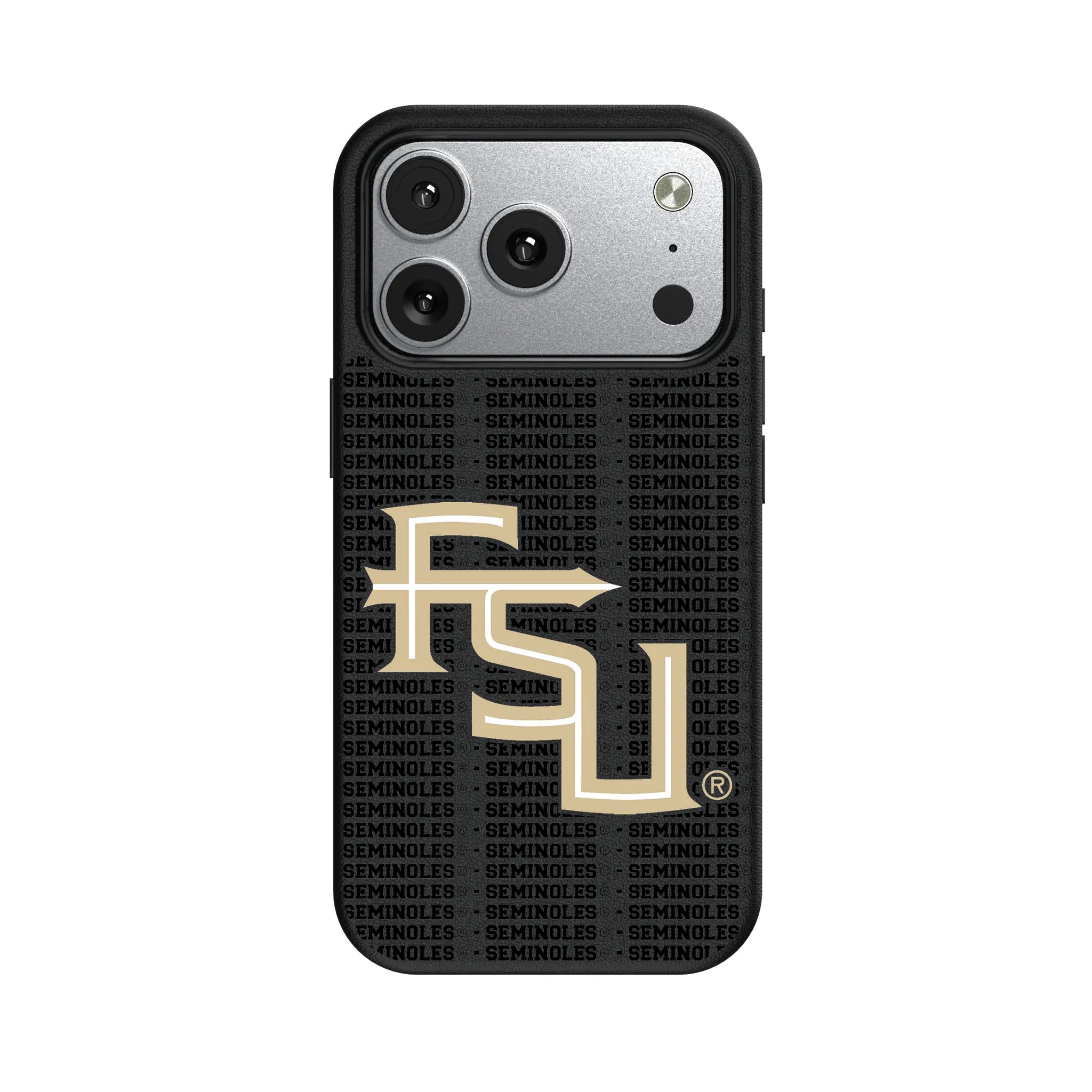 Florida State University Seminoles Athletic Wordmark Text Backdrop iPhone MagSafe Compatible Phone Case for Apple iPhone#Device_iPhone 17 Pro