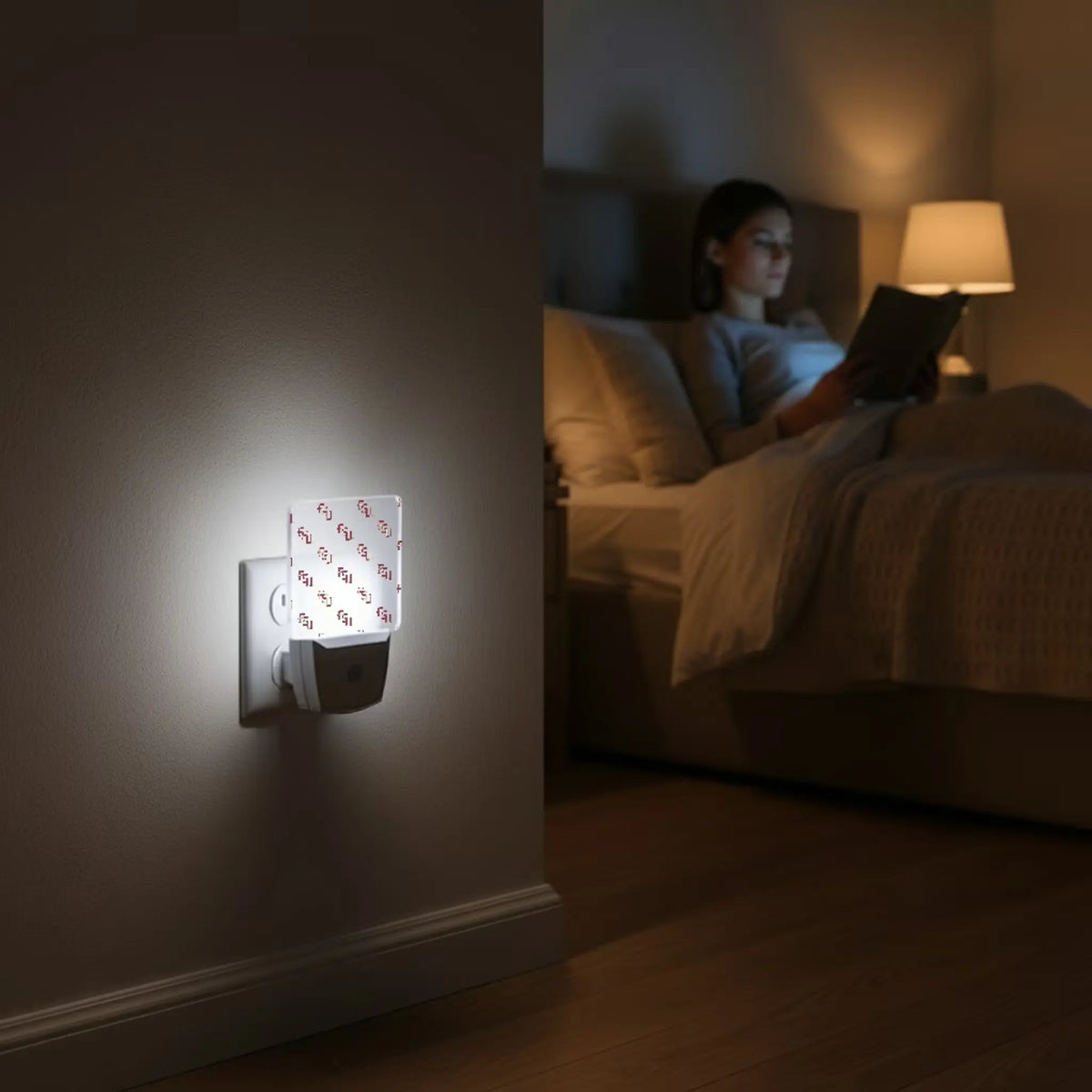 Florida State University Seminoles Fashion Pattern Night Light 2-Pack - Lifestyle